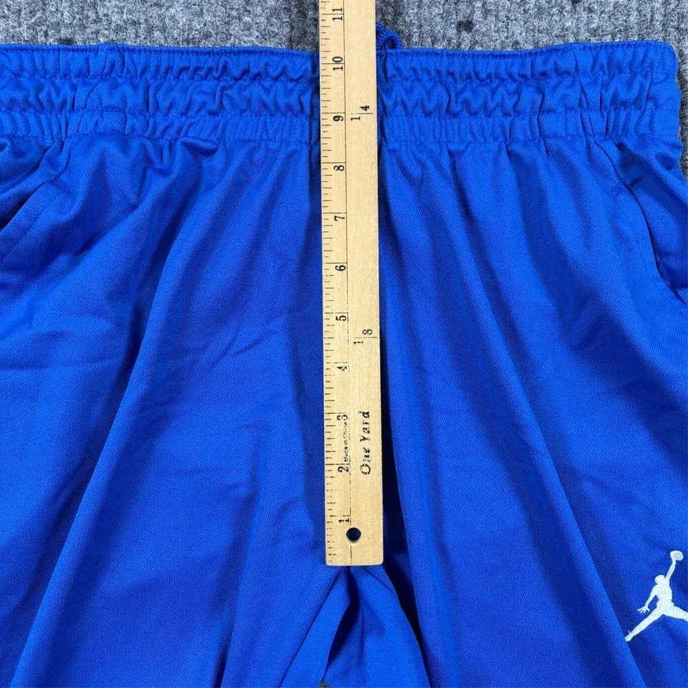 Jordan Dri-Fit Mens Blue Athletic Track Pants Size M Basketball Pull On